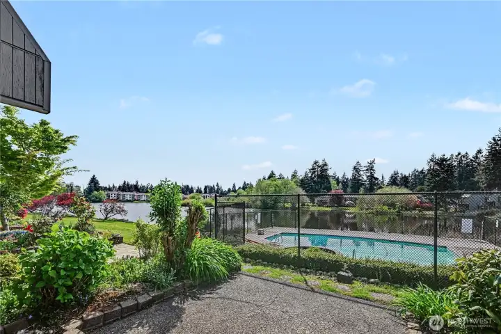 View from main floor patio