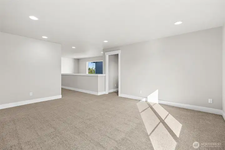 Upstairs Bonus Room - photos of another Plan 2665 built at a different Harbour Homes community. Details will vary.