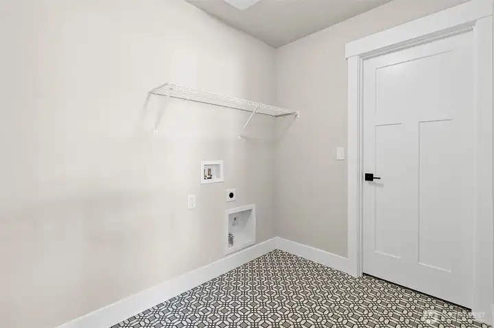 Upstairs laundry room