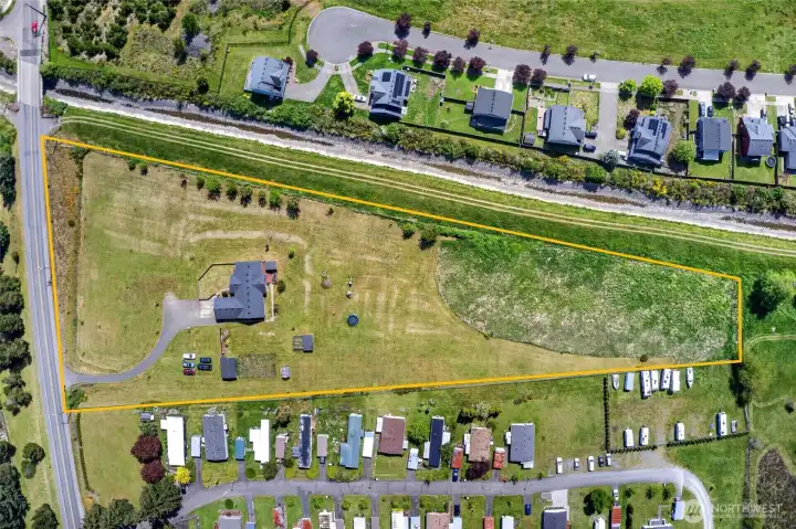 Over 5 flat acres of space!