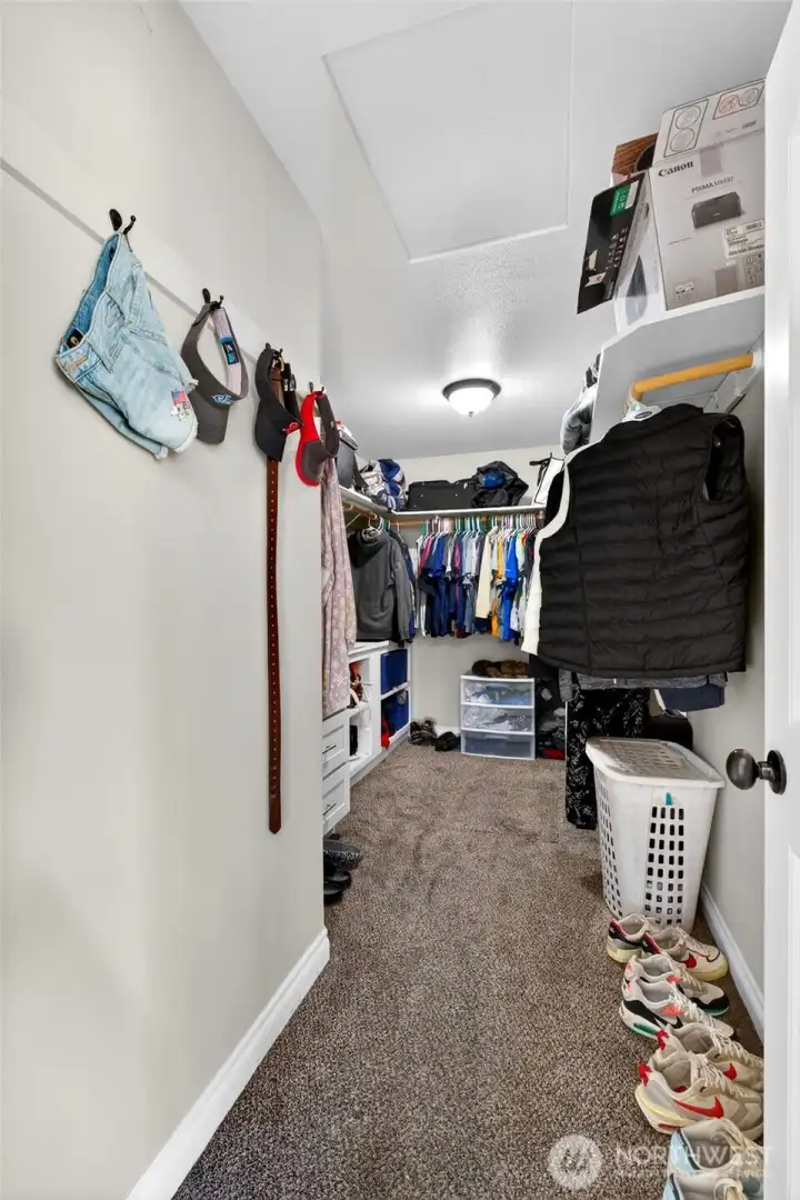 Primary Closet is spacious