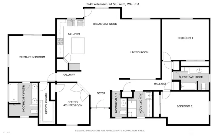Floor plan (does not include the garage)