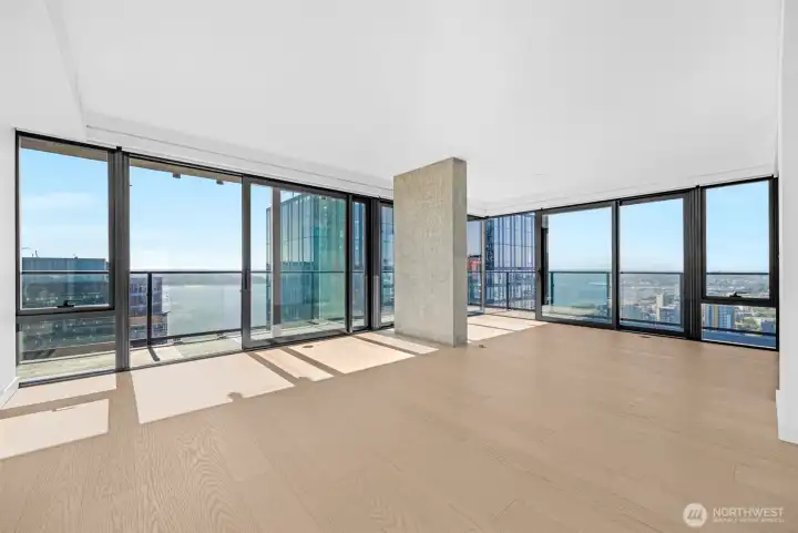 Gorgeous living and dining spaces with spectacular views!