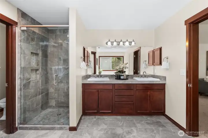 walk-in shower primary bath
