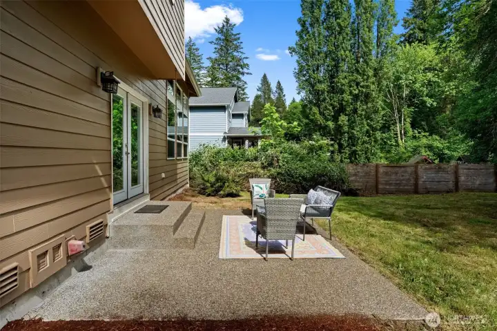 backyard with patio