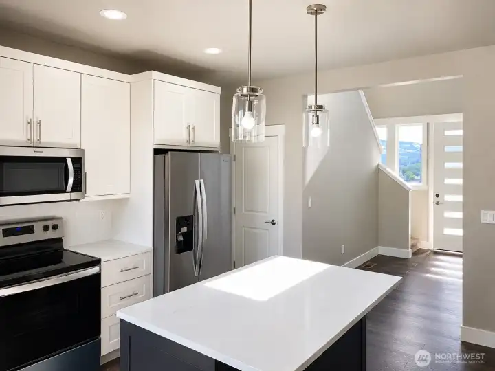 Kitchen into entry