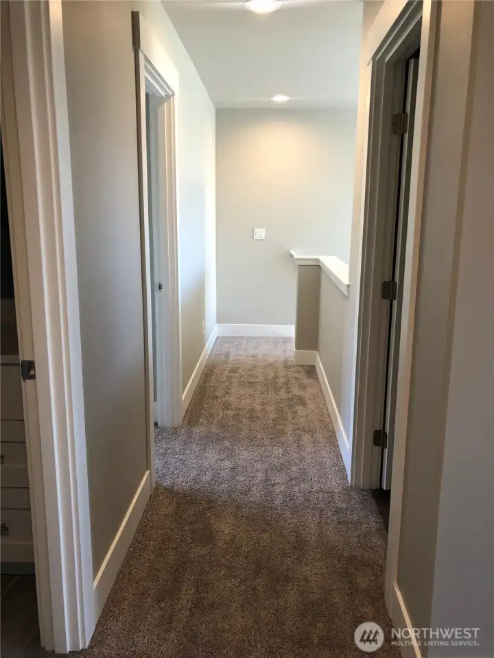 Upstairs hallway to bedrooms