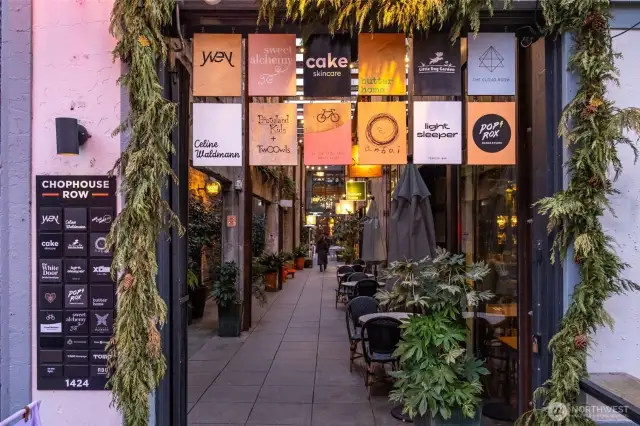Chophouse Row, Shop Local