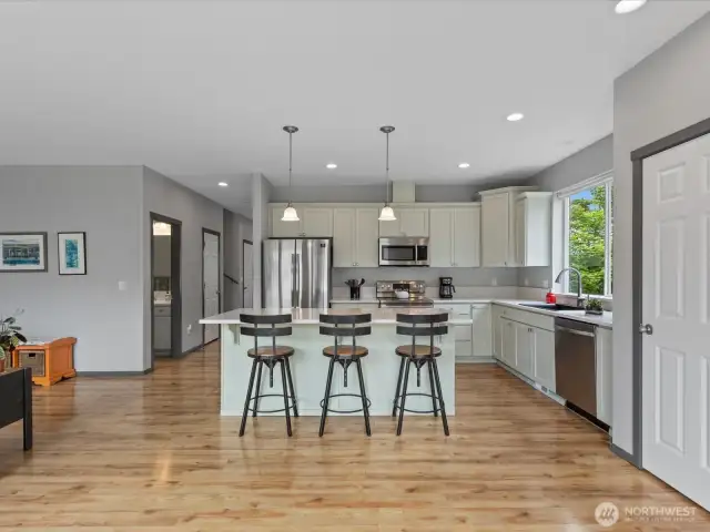 Updated kitchen & nearby pantry closet to the right in photo.
