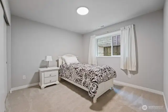 Lower-level Bedroom 4 - Not Staged