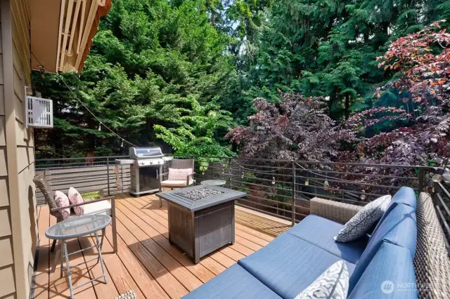 Wonderful Deck with Motorized Retractable Awning