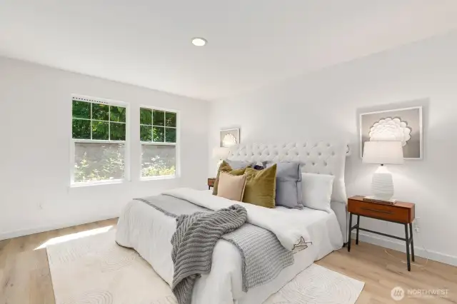 Primary bedroom on main level offers easy living!
