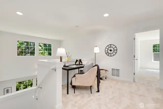 Upstairs loft is perfect for WFH!