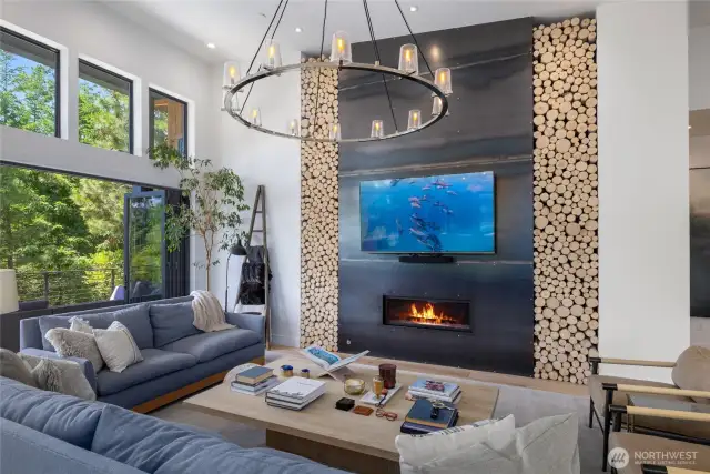 Accordian doors allow nature in.
