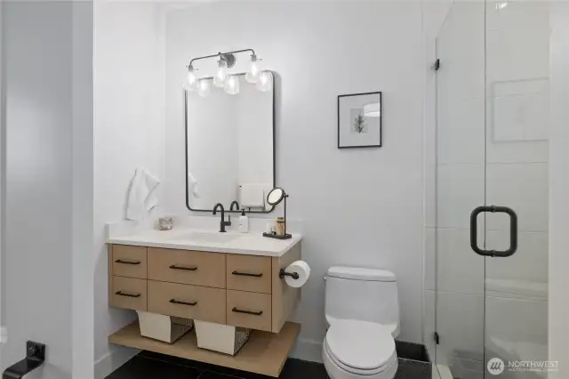2nd bedroom bathroom with shower.