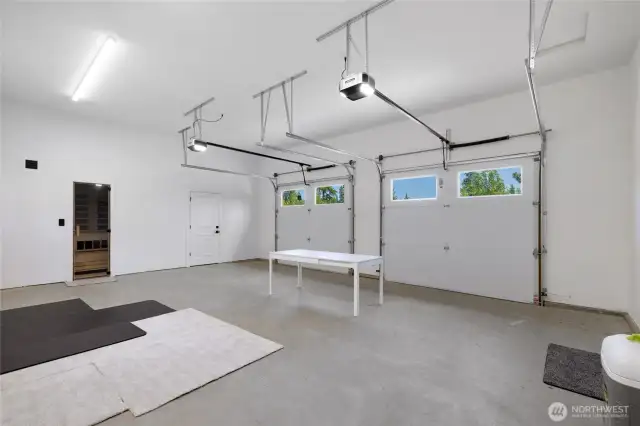 Garage on main level.
