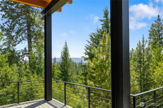 Views of the Cascades to the south.