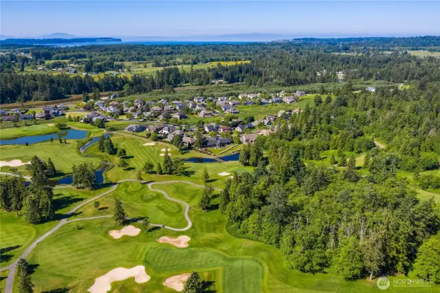 Aerial View of the neighborhood from the golf course