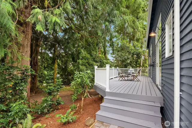 Private deck off of guest suite.