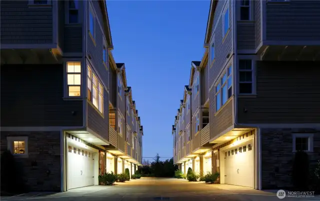 Actual image of similar townhomes