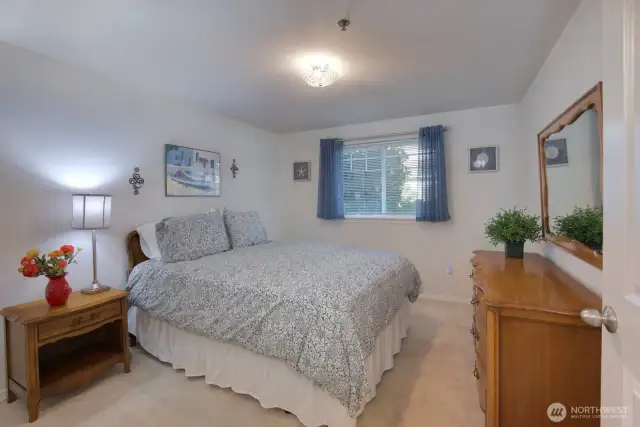 Bedroom gets great light and is spacious.