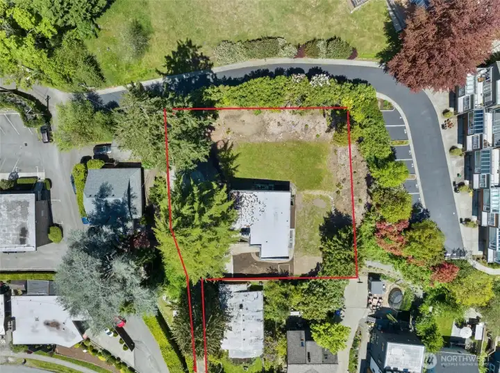 Aerial Photo with Approximate Property Boundary Lines