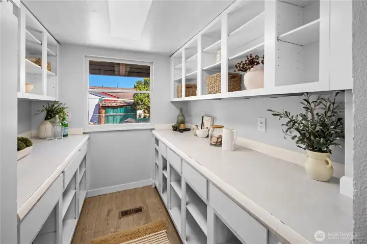Large pantry area
