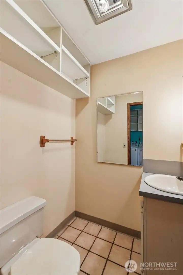 Bath off laundry room