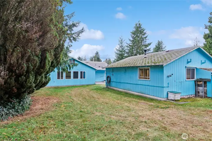 View of house from backyard