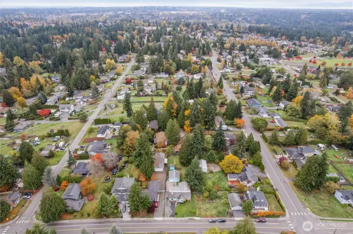 Arial of location in beautiful Brier