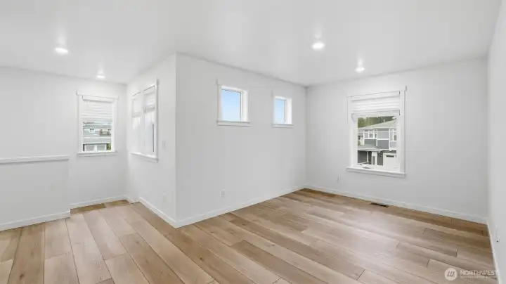 Flexible upper-level bonus area offering room to customize to your lifestyle needs.