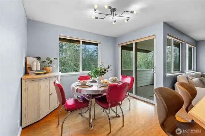 Host holiday meals in your very own cozy dining space.