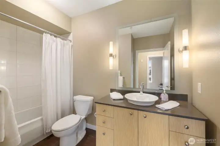 Well appointed guest Bathroom