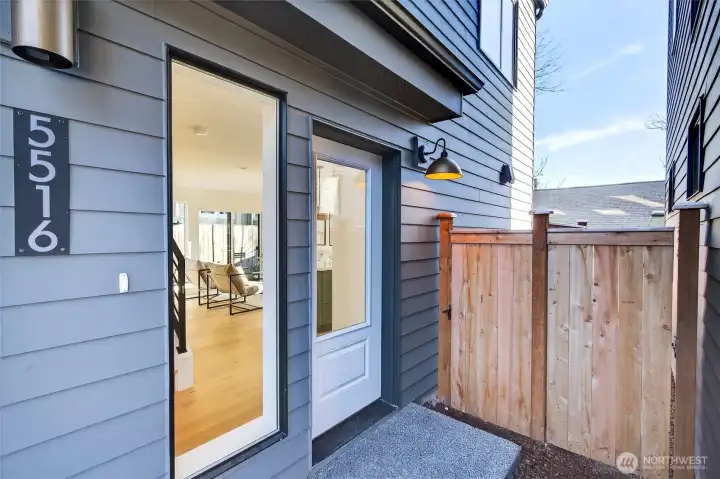 Fully fenced yard for your furry creatures