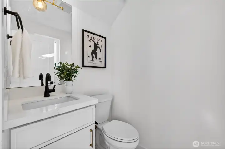 Main floor half bath