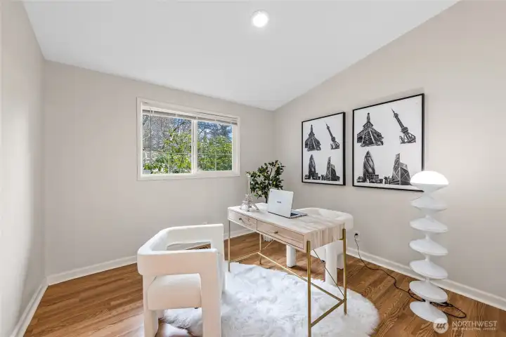 Office on main floor: perfect for work from home.