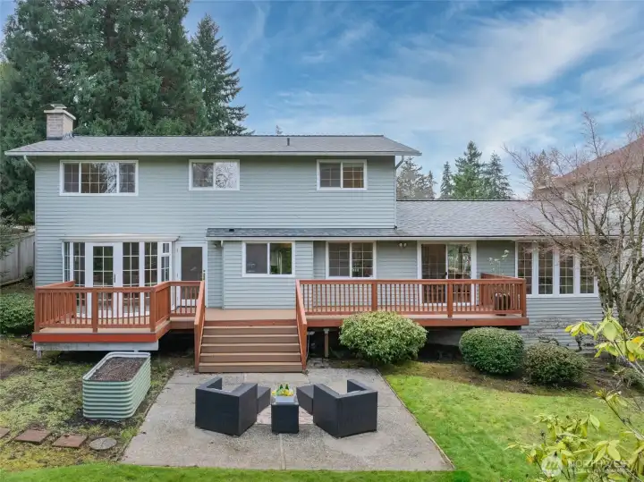 View from the back of the home.