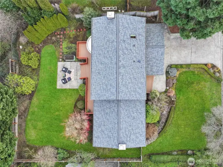 Aerial view of entire home.