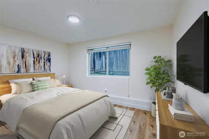 All bedrooms are well sized! *this photo has been virtually staged*