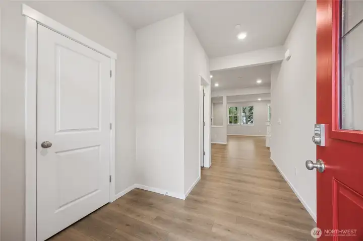 A welcoming entrance to this beautiful home! Picture for representational purposes only, colors and features may vary.