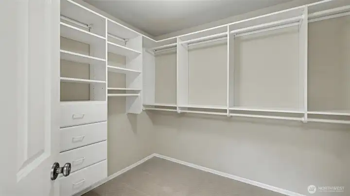Large walk-in custom California closet