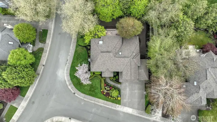 Spacious corner lot with trees for seclusions and privacy in the backyard. Neighborhood park access is nearby.