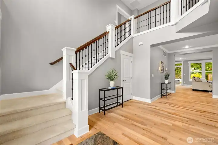 Entry way staircase to upstairs