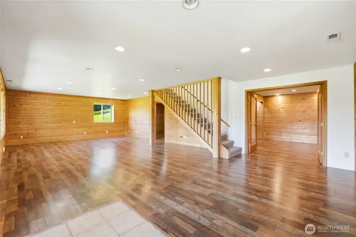 Full walk-out lower level with private entrance.  Two bedrooms plus large living area included.