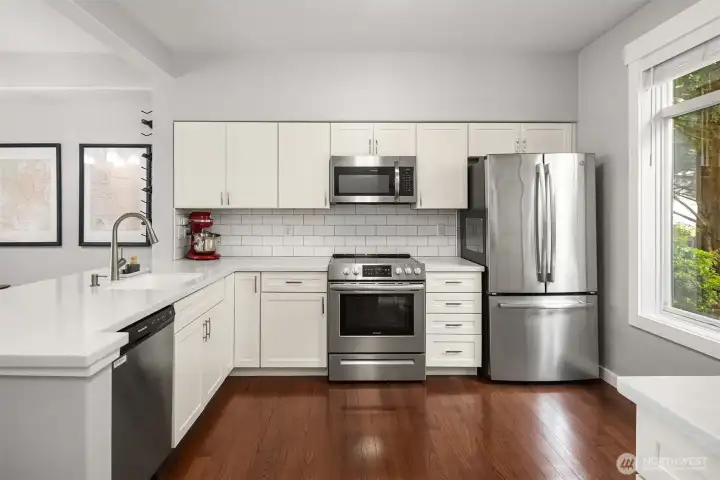 Kitchen with ample storage.
