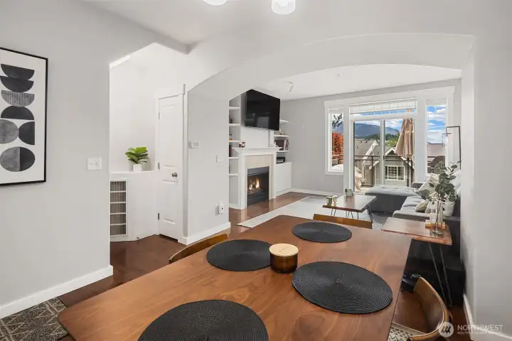 Ample natural light throughout.