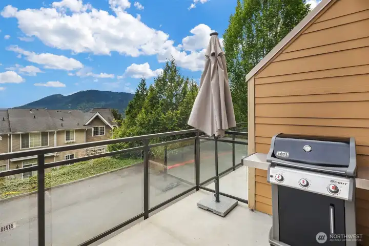 Private deck.