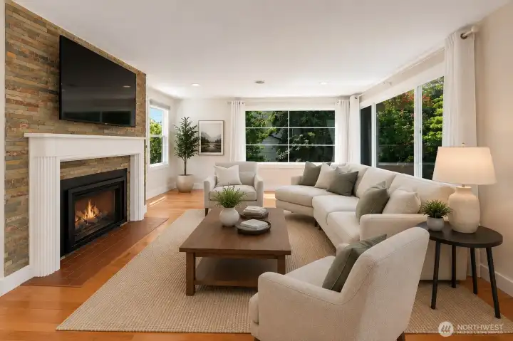 Main Floor Living Room - Virtual Staged Main Floor Living Room - Virtual Staged