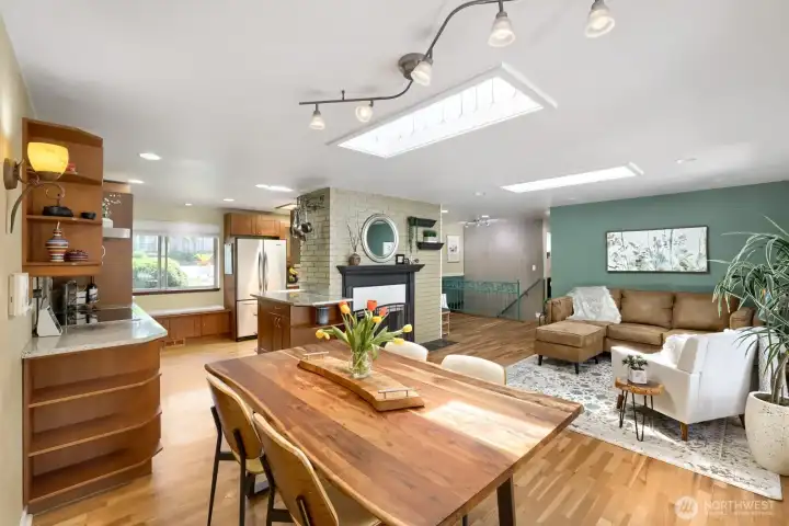 Dining and living room
