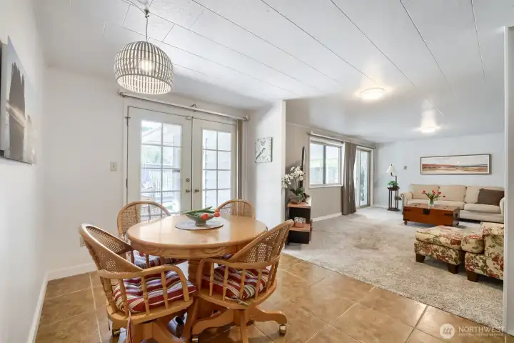 Dining area lower level